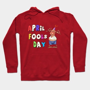 April Fools Day. A teasing joker. Hoodie